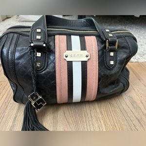 L.A.M.B./Gwen Stefani Bag Black/Tan Large Leather Handbag